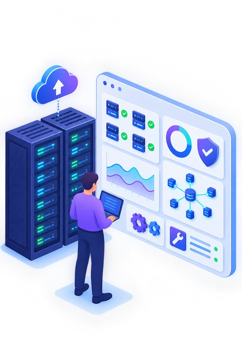Infogérance : serveurs supervisés, monitoring, sécurité et maintenance